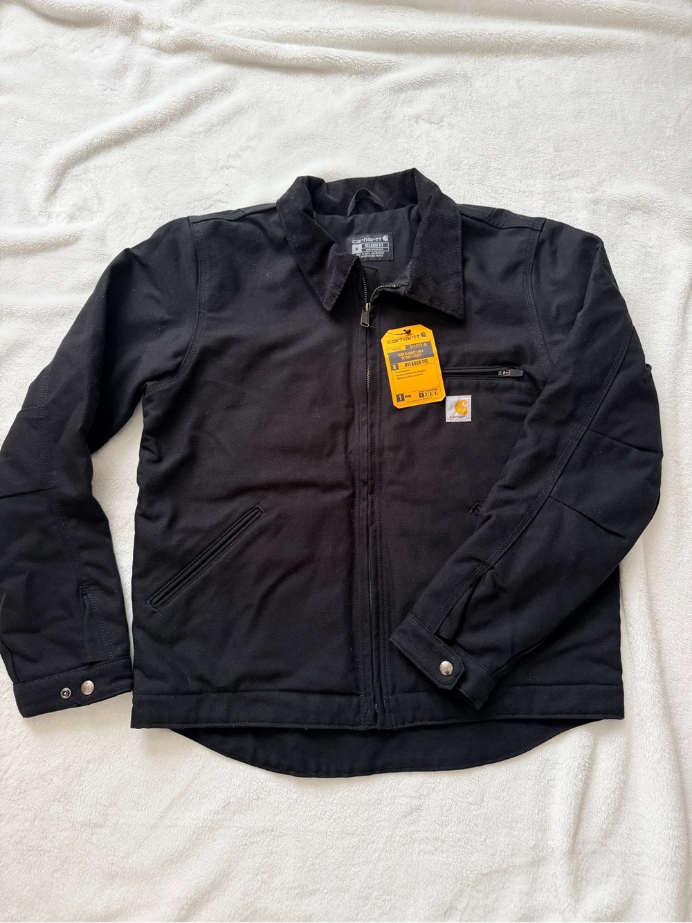 Carhartt Black Duck Detroit Lined Work Jacket Medium
